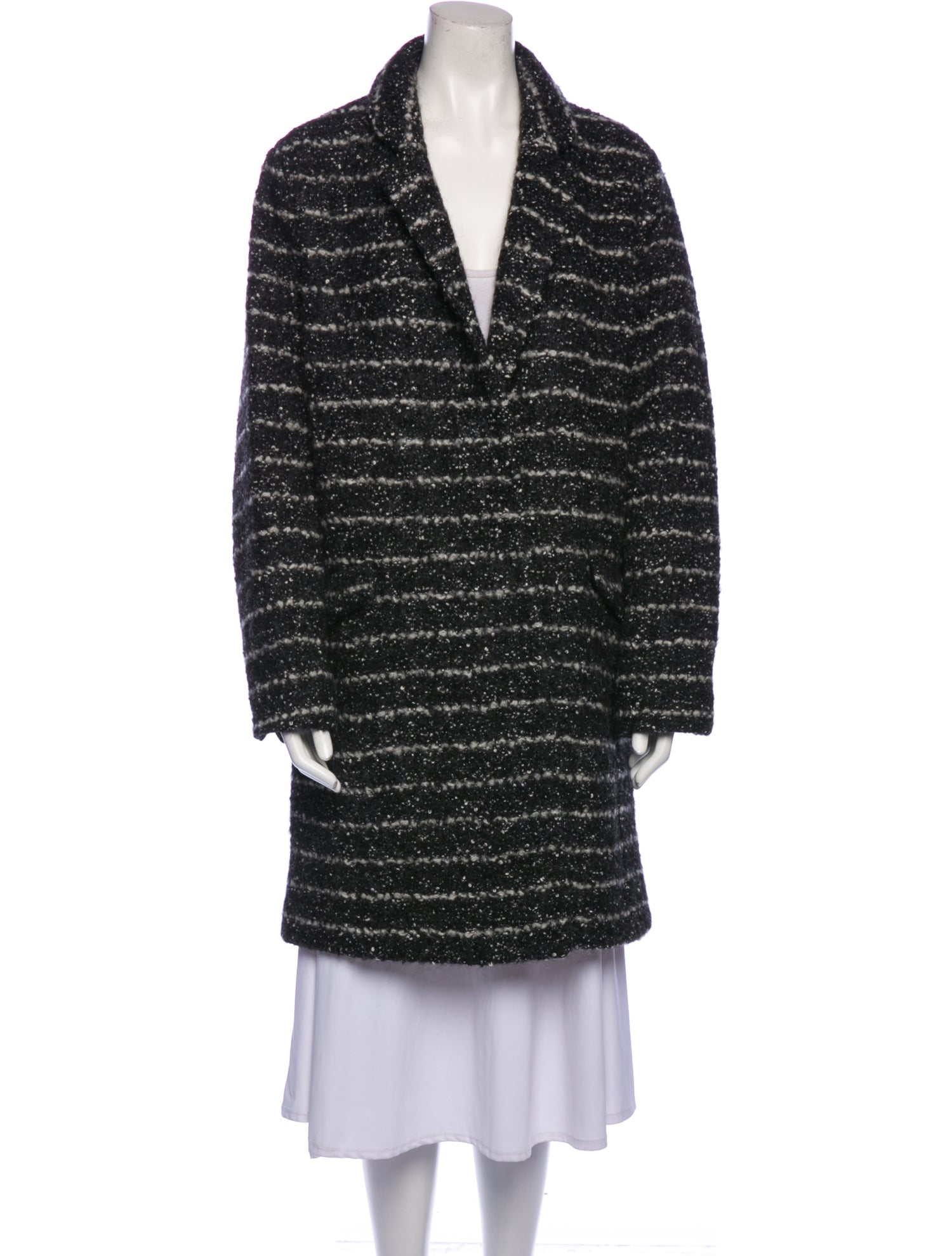 Vera Wang Striped Coat