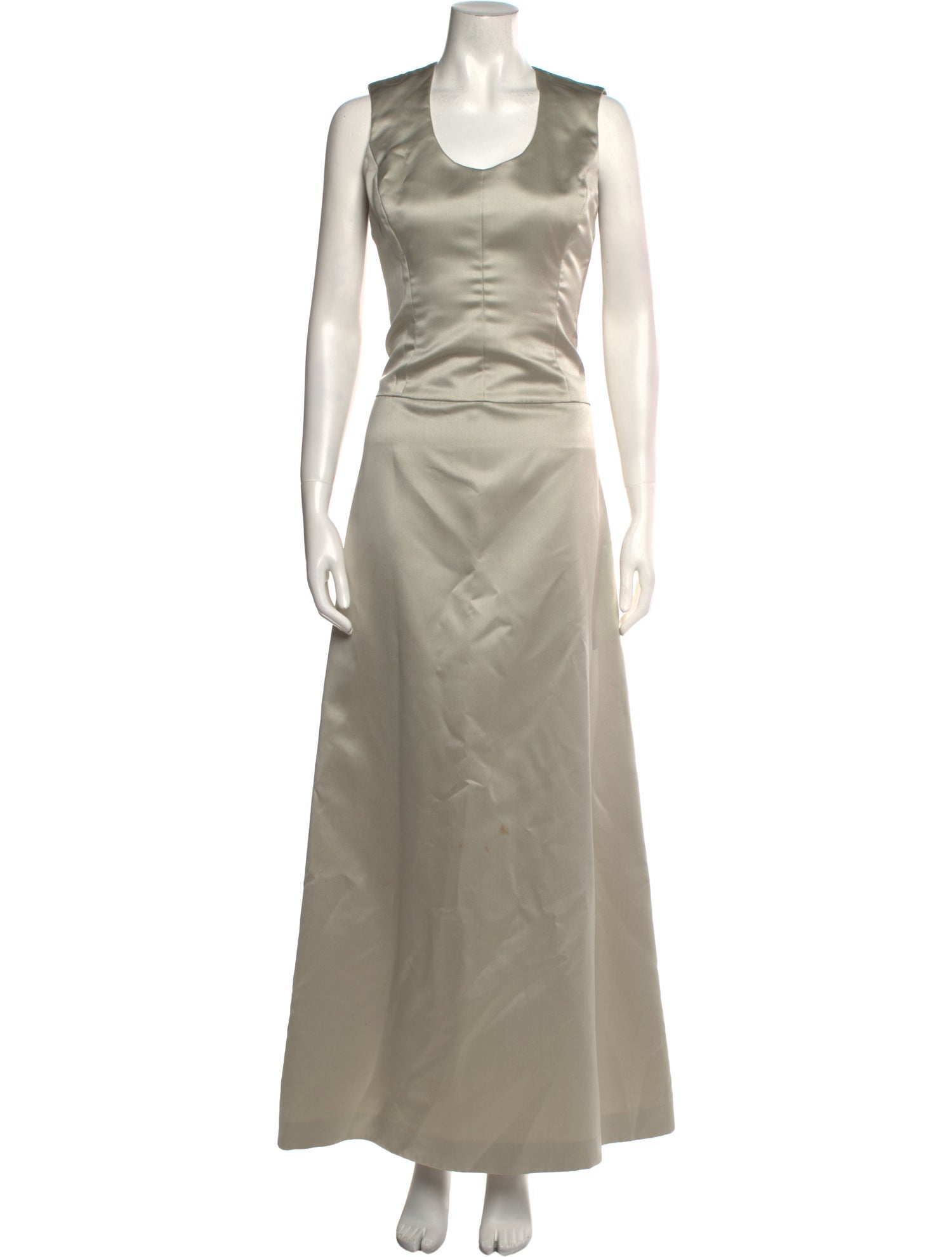 Vera Wang Scoop Neck Long Dress