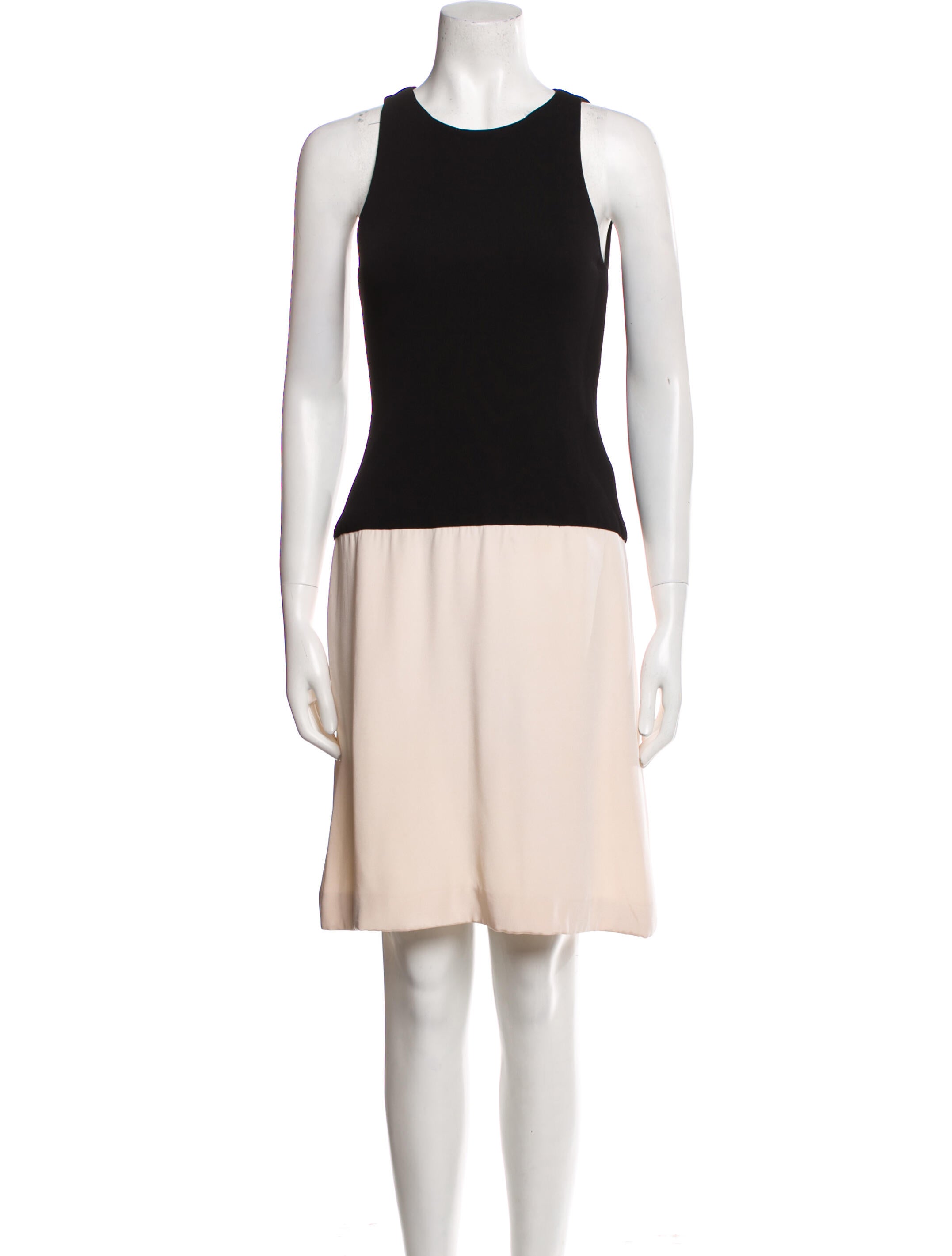 Vera Wang Crew Neck Knee-Length Dress