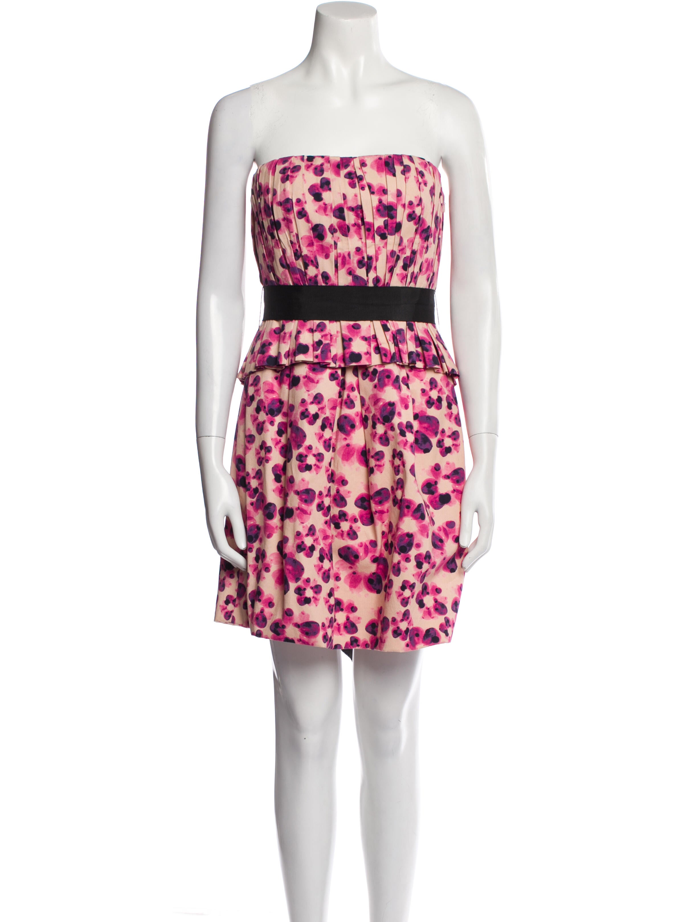 Vera Wang Printed Mini Dress