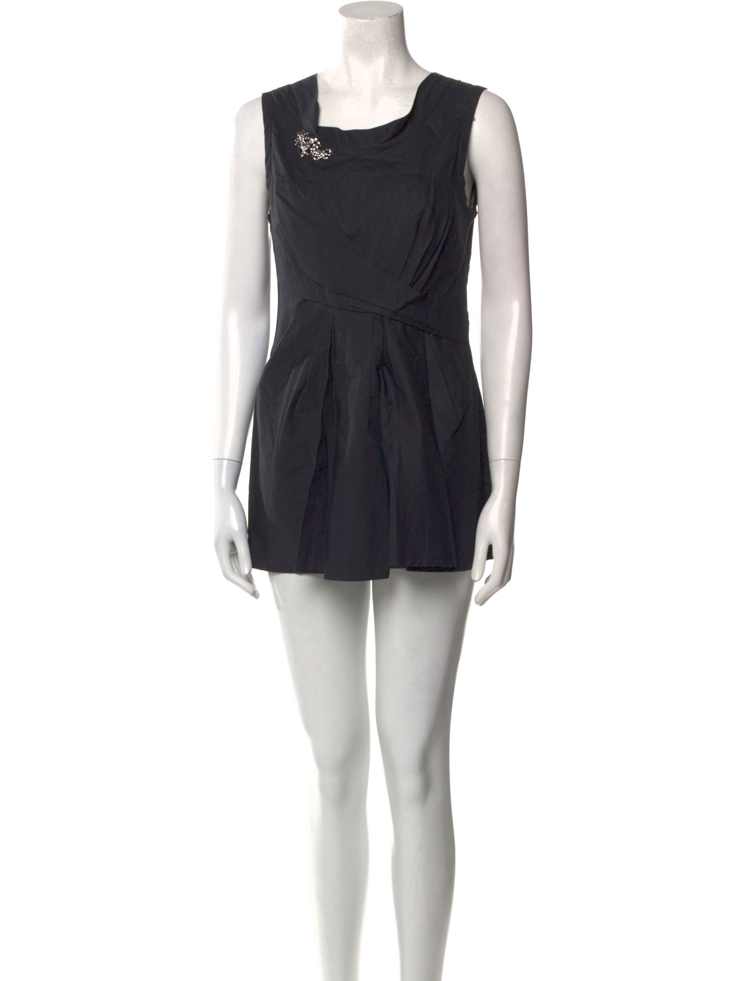 Vera Wang Cowl Neck Mini Dress