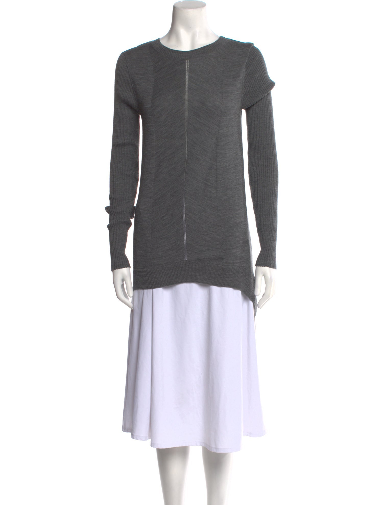 Vera Wang Wool Crew Neck Sweater