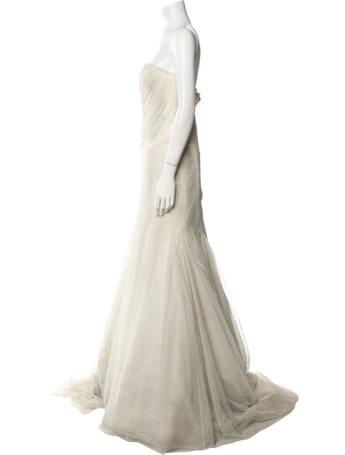 Vera Wang Strapless Long Dress
