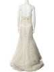 Vera Wang Strapless Long Dress