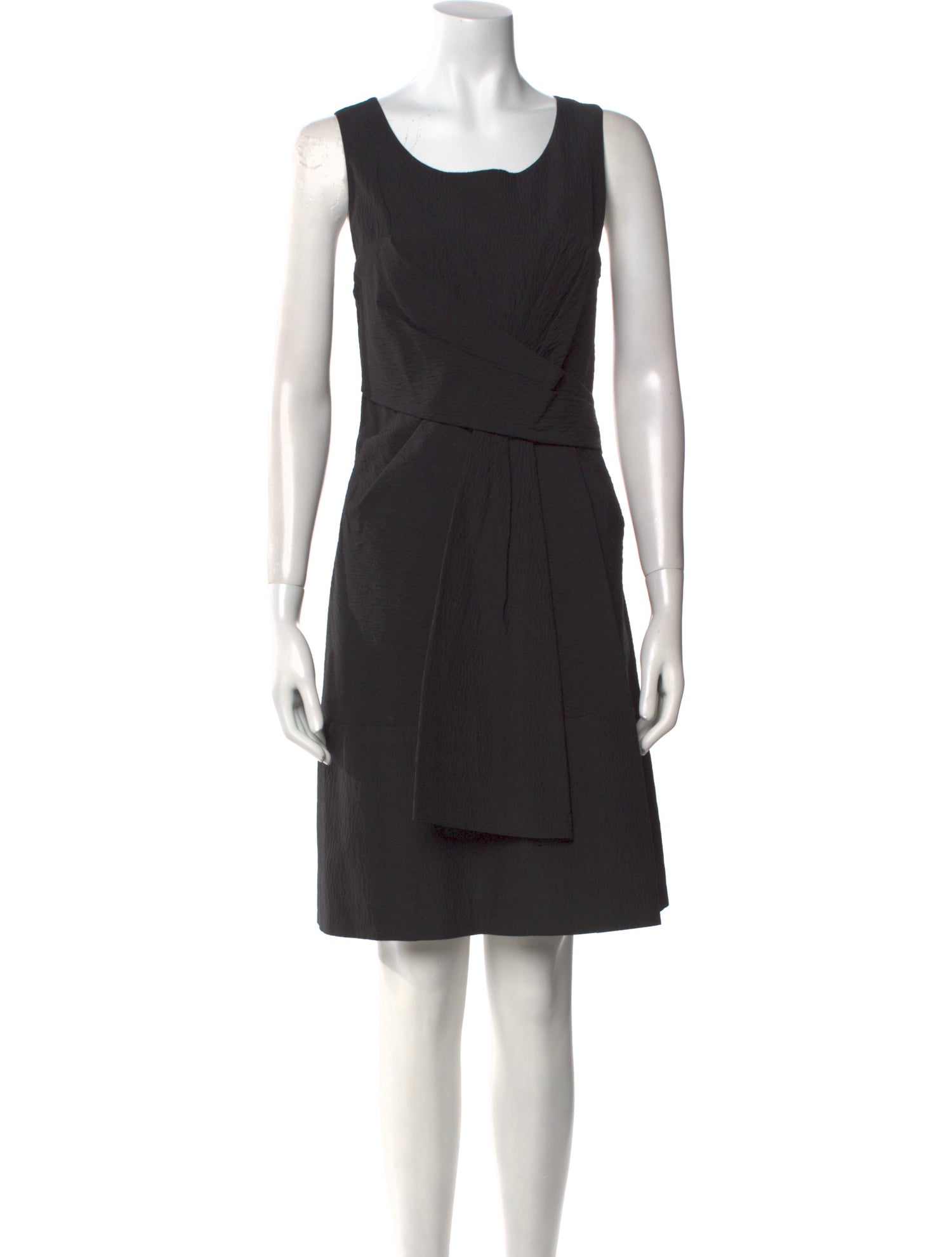 Vera Wang Scoop Neck Knee-Length Dress