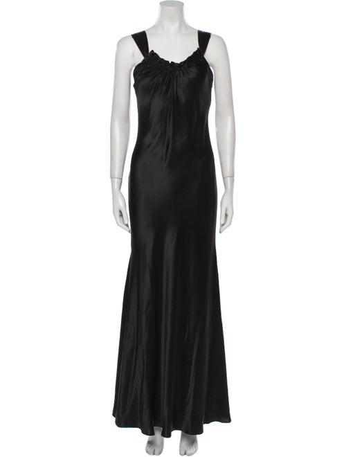 Vera Wang Scoop Neck Long Dress