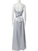 Vera Wang Square Neckline Long Dress