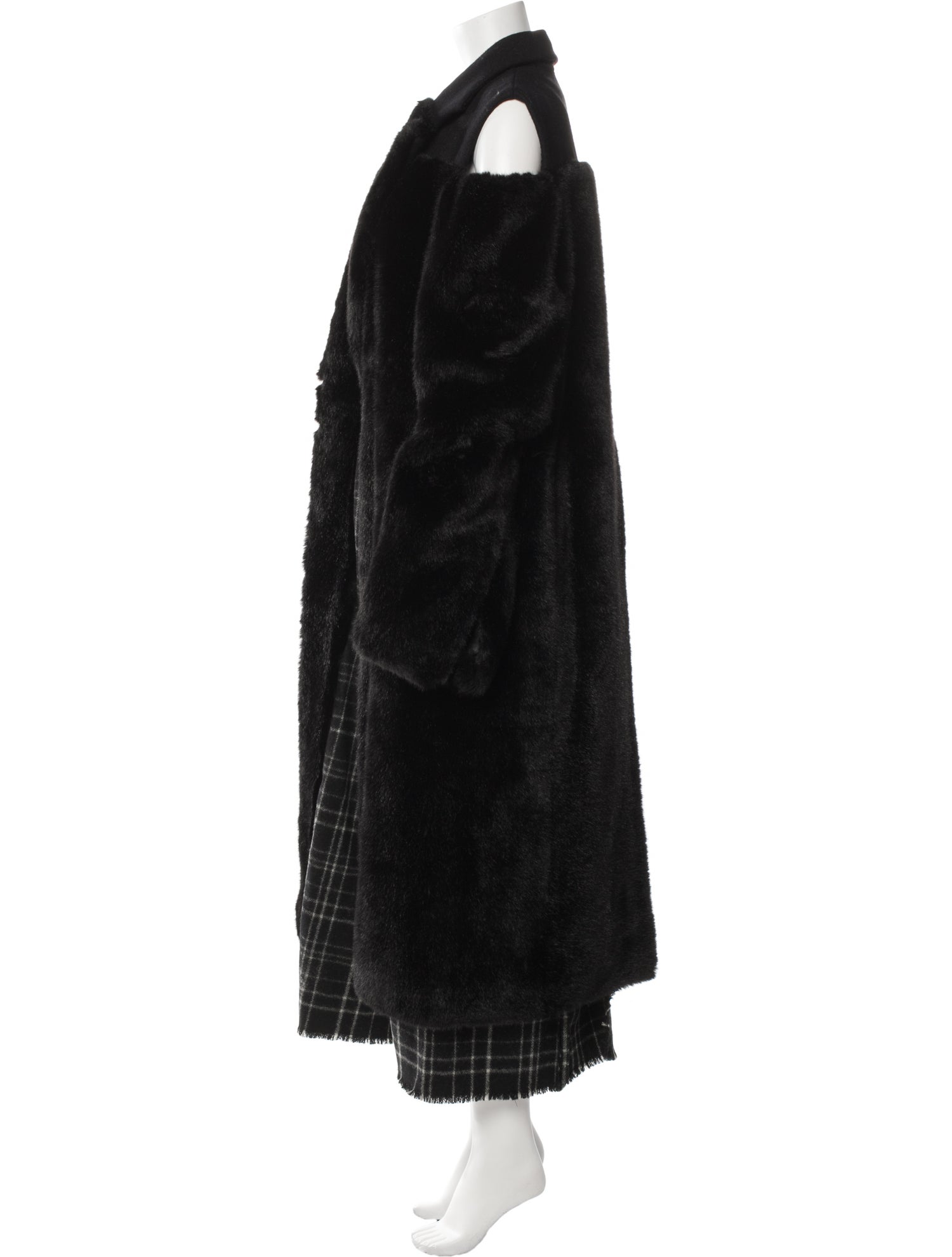 Vera Wang Mink Faux Fur Coat