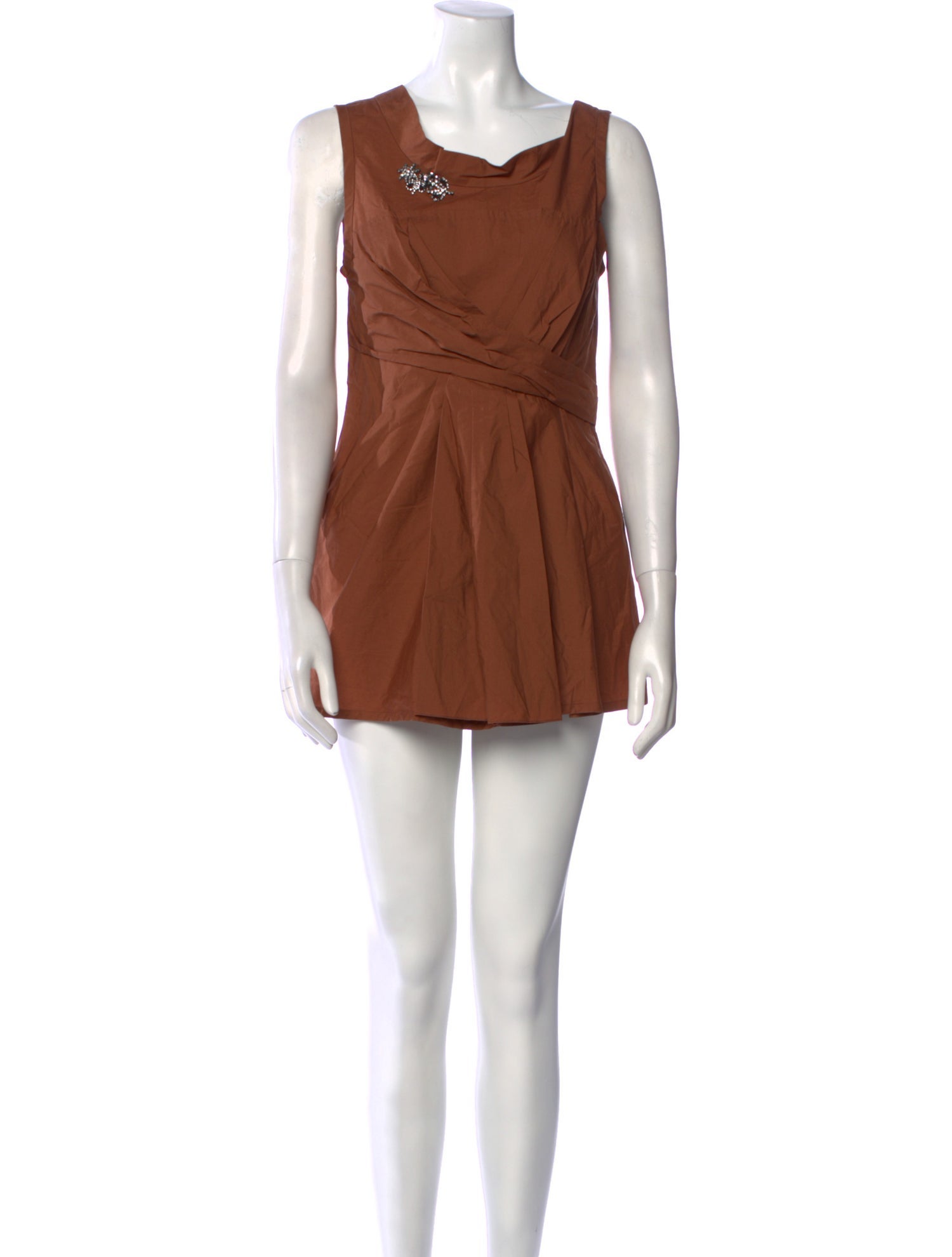 Vera Wang Cowl Neck Mini Dress