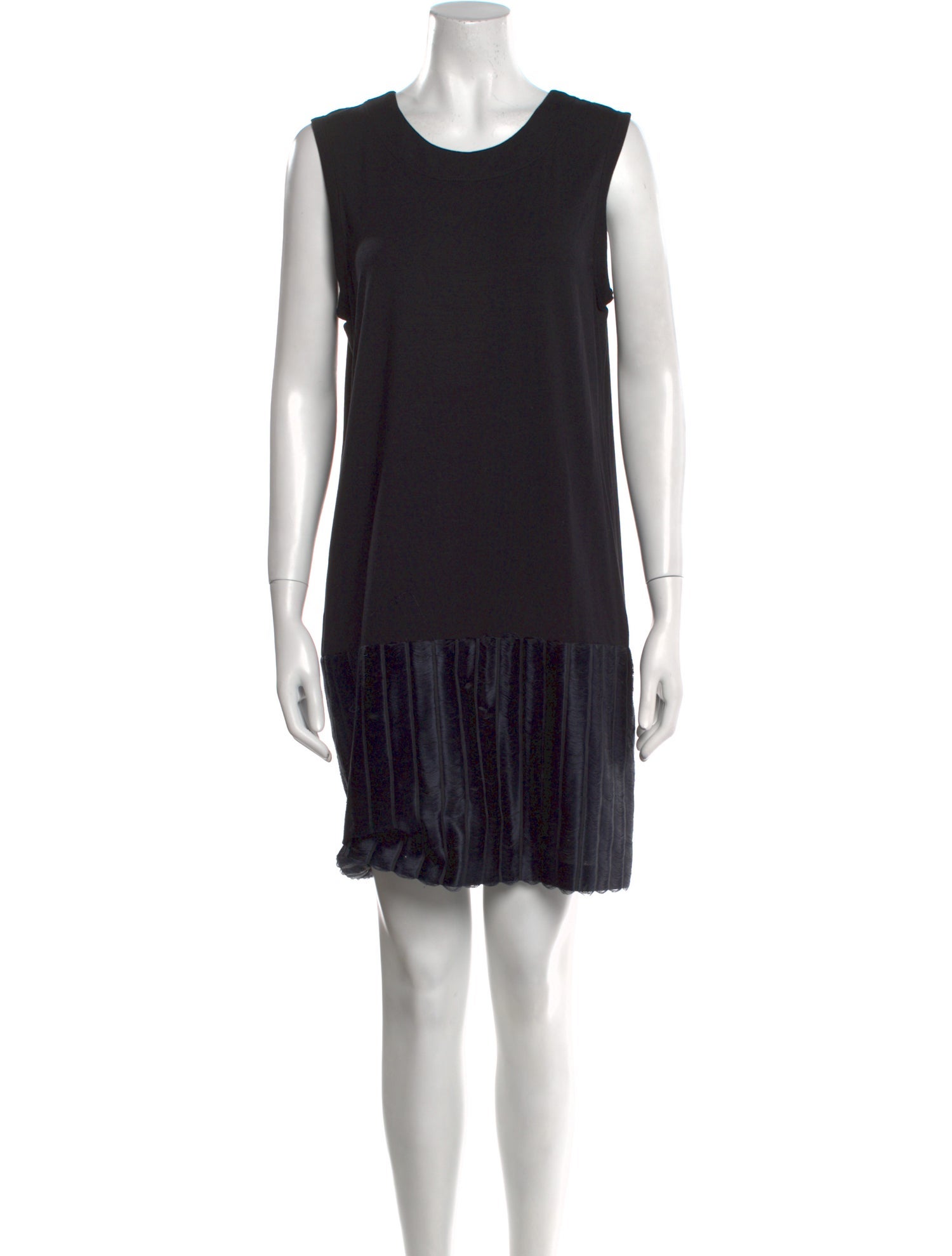 Vera Wang Scoop Neck Mini Dress