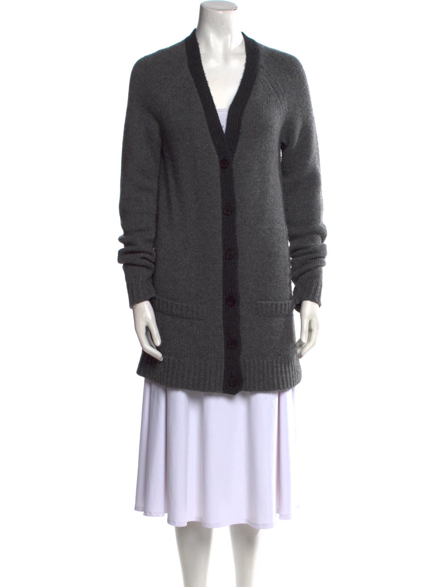 Vera Wang Cashmere V-Neck Sweater