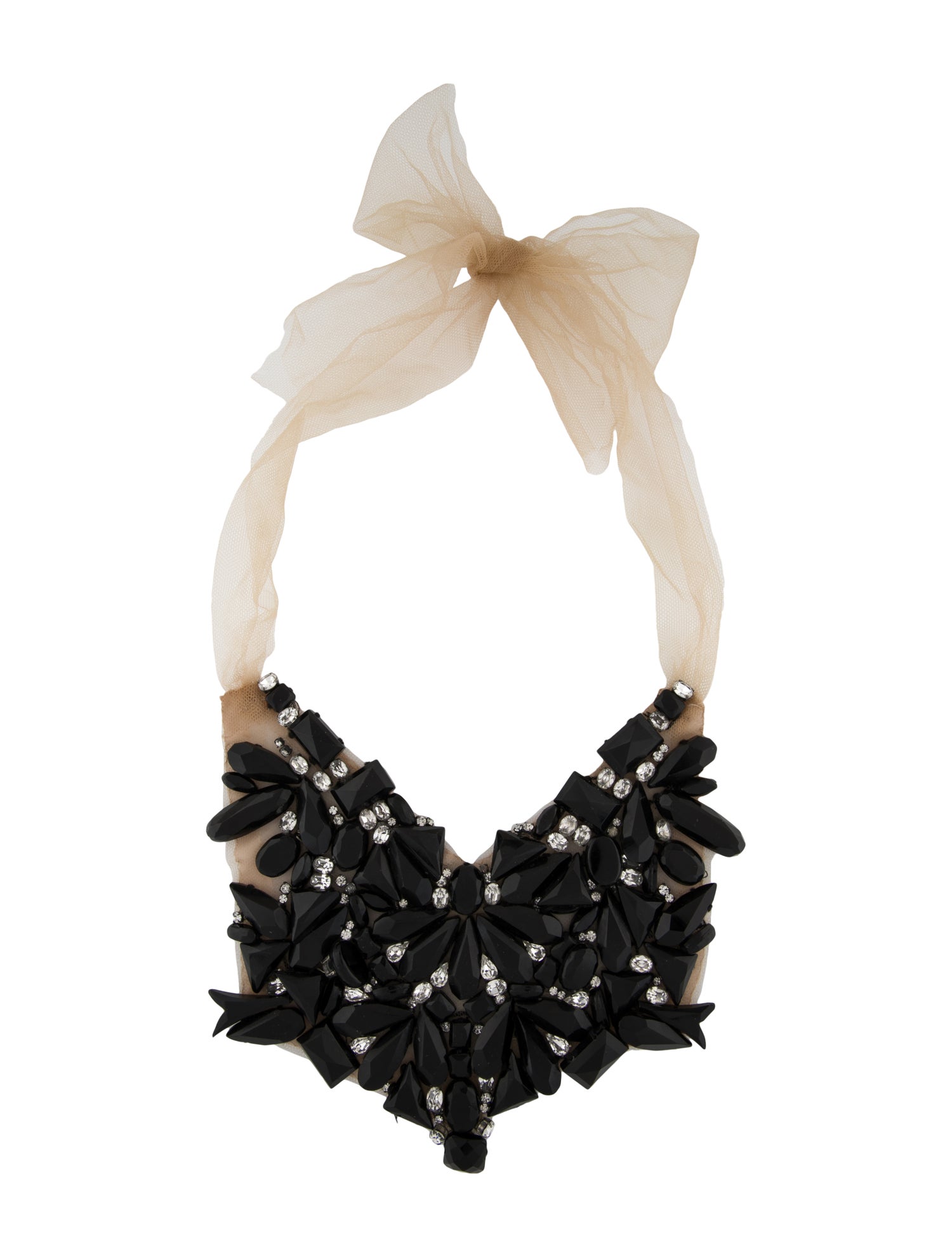 Vera Wang Crystal Jeweled Bib Collar Necklace