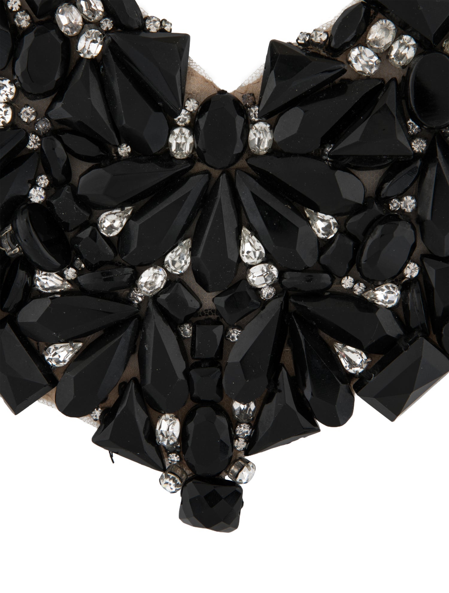 Vera Wang Crystal Jeweled Bib Collar Necklace