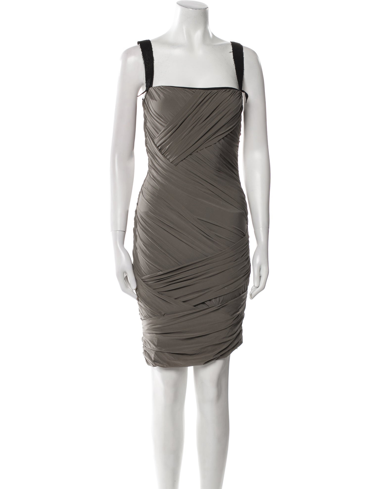 Vera Wang Square Neckline Mini Dress