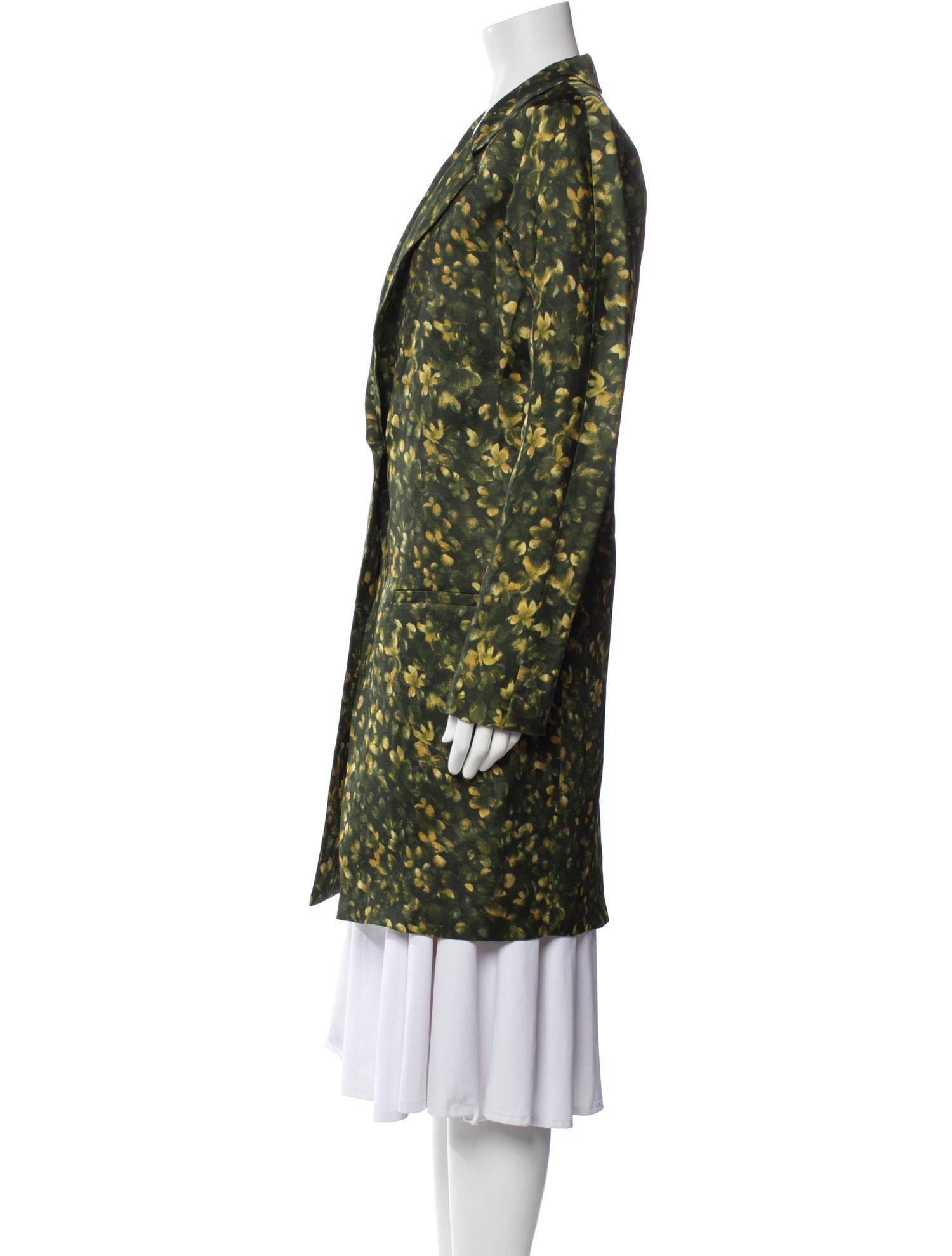Vera Wang Silk Floral Print Jacket
