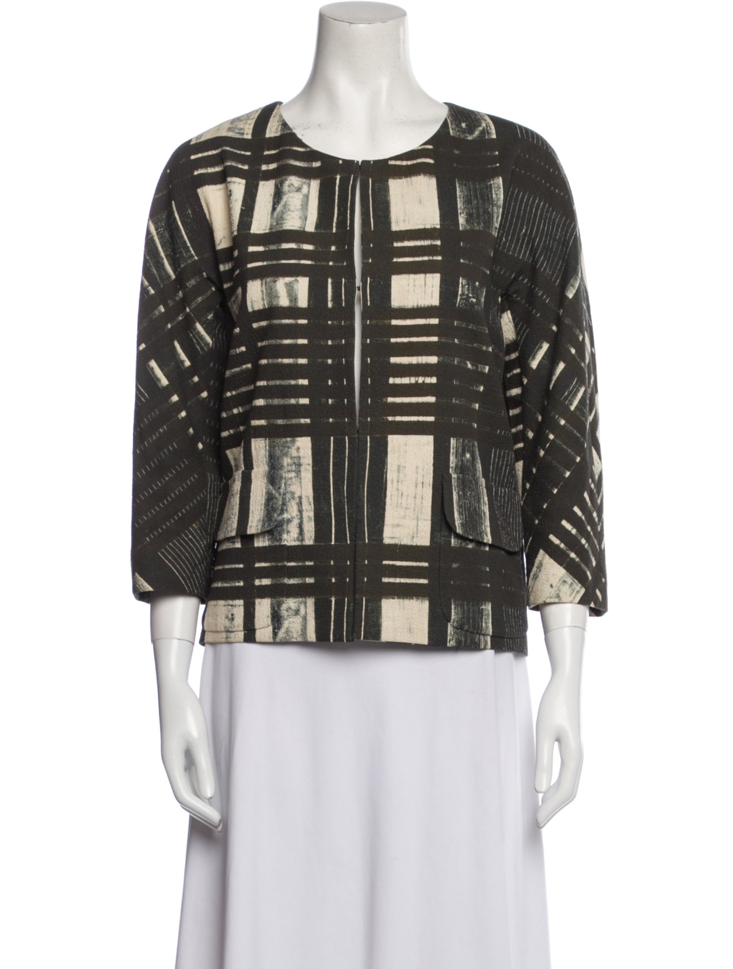 Vera Wang Printed Evening Jacket