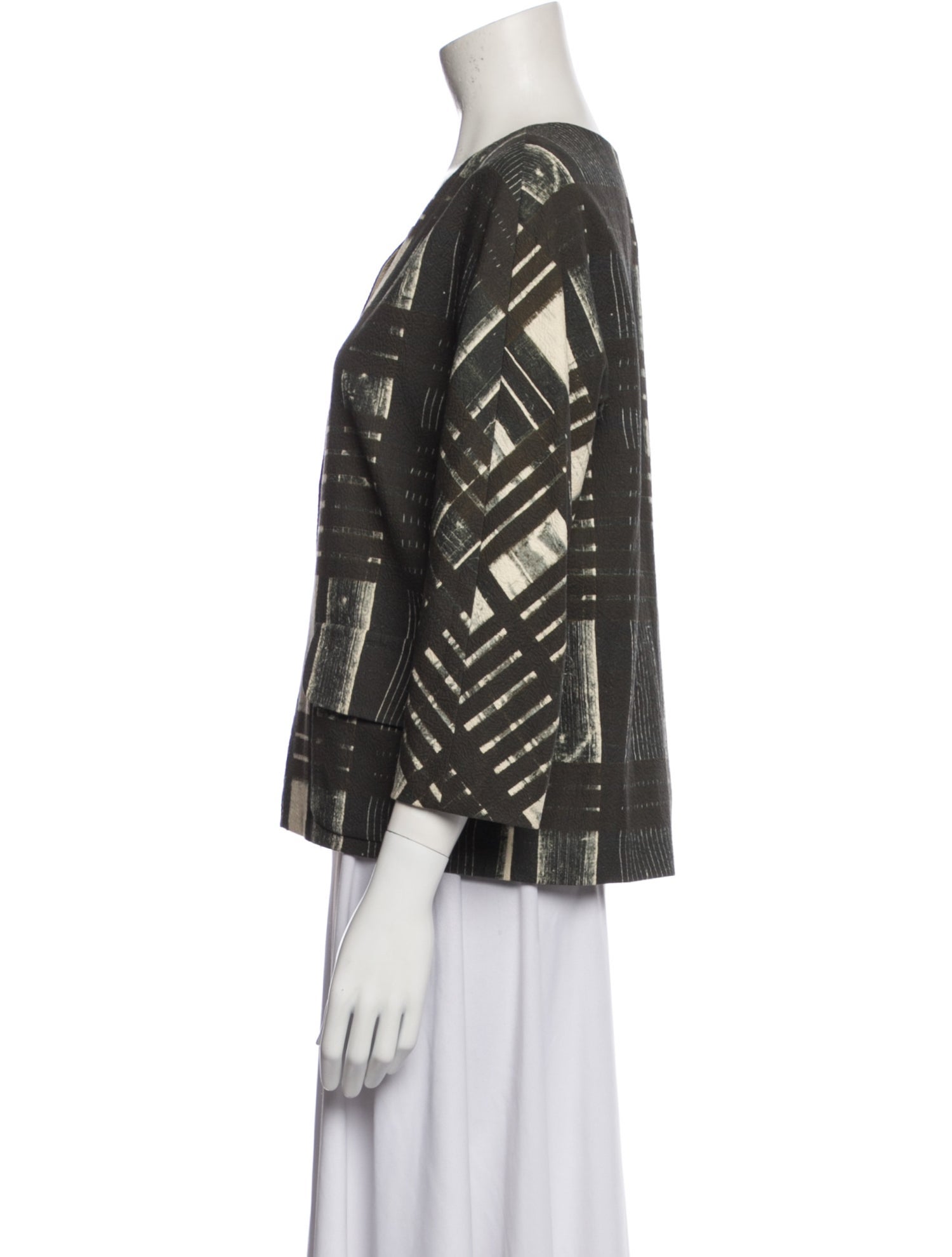 Vera Wang Printed Evening Jacket