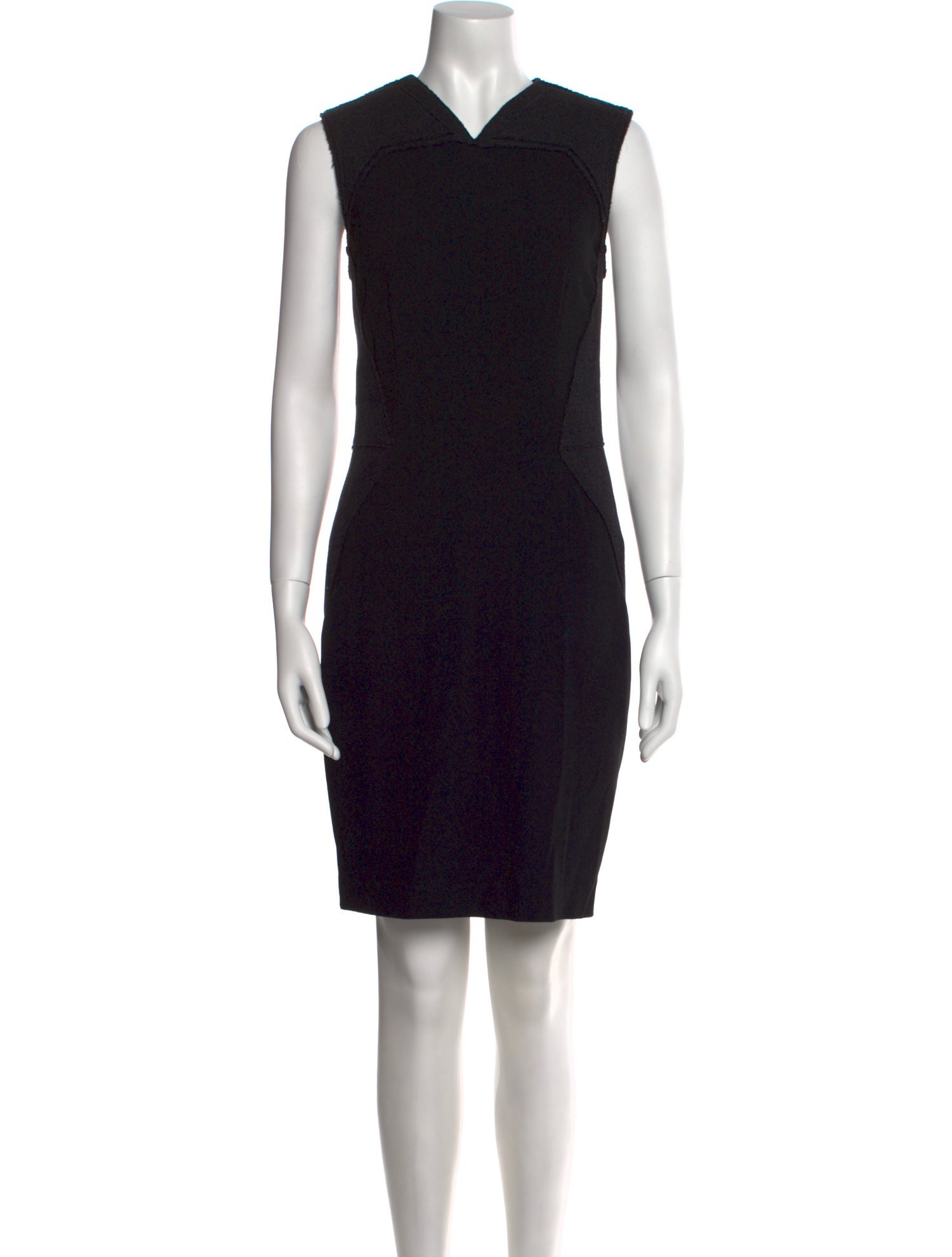 Vera Wang V-Neck Knee-Length Dress