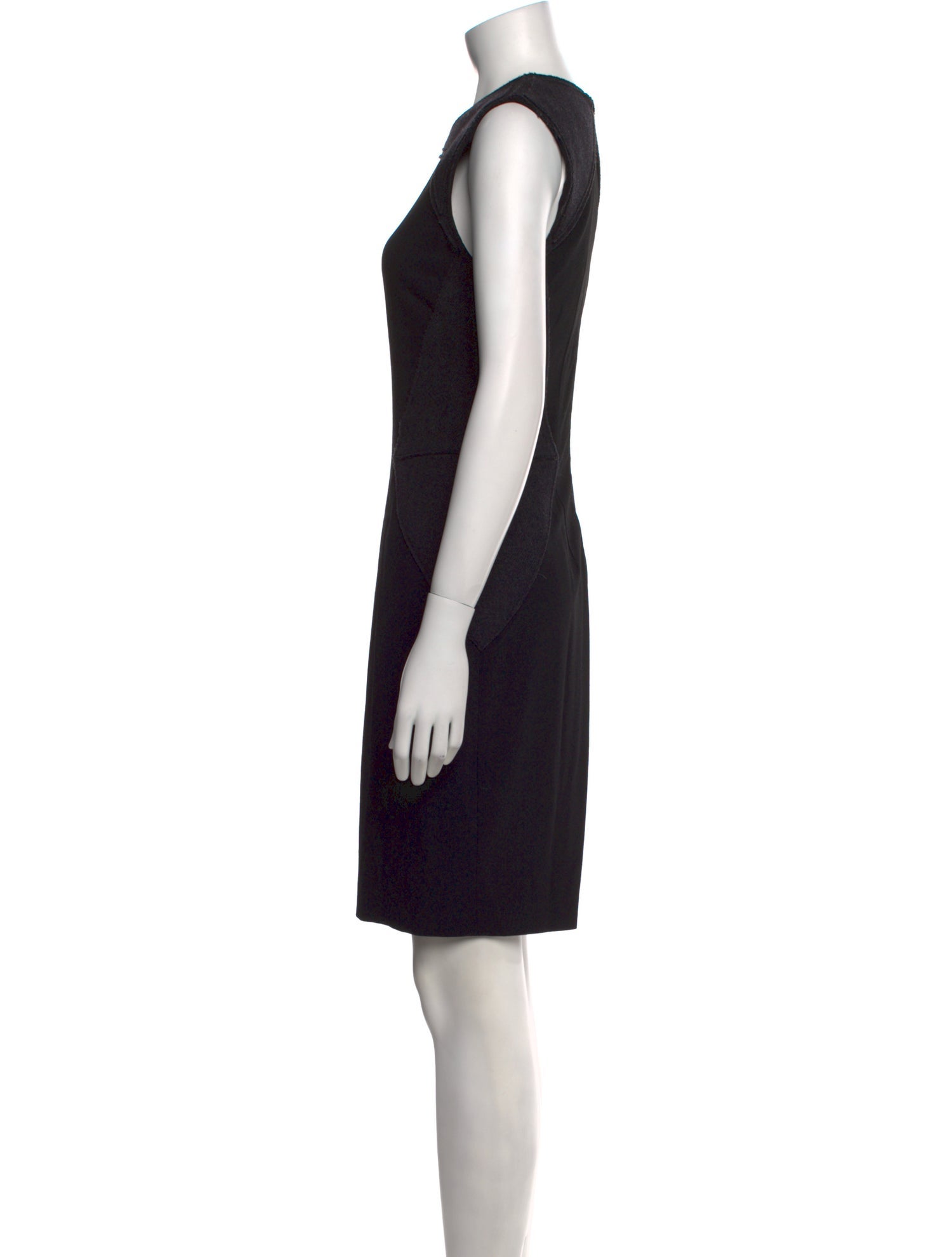 Vera Wang V-Neck Knee-Length Dress