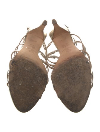 Vera Wang Leather T-Strap Pumps