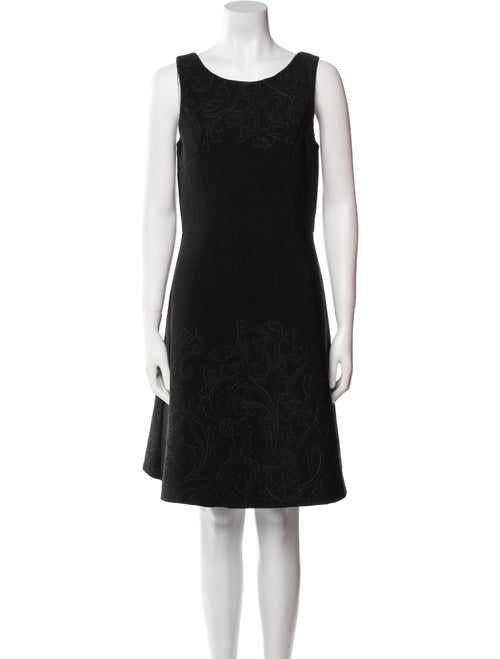 Vera Wang Scoop Neck Mini Dress