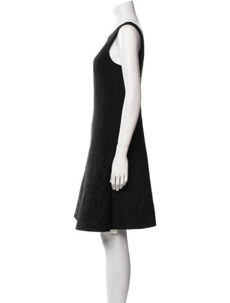 Vera Wang Scoop Neck Mini Dress