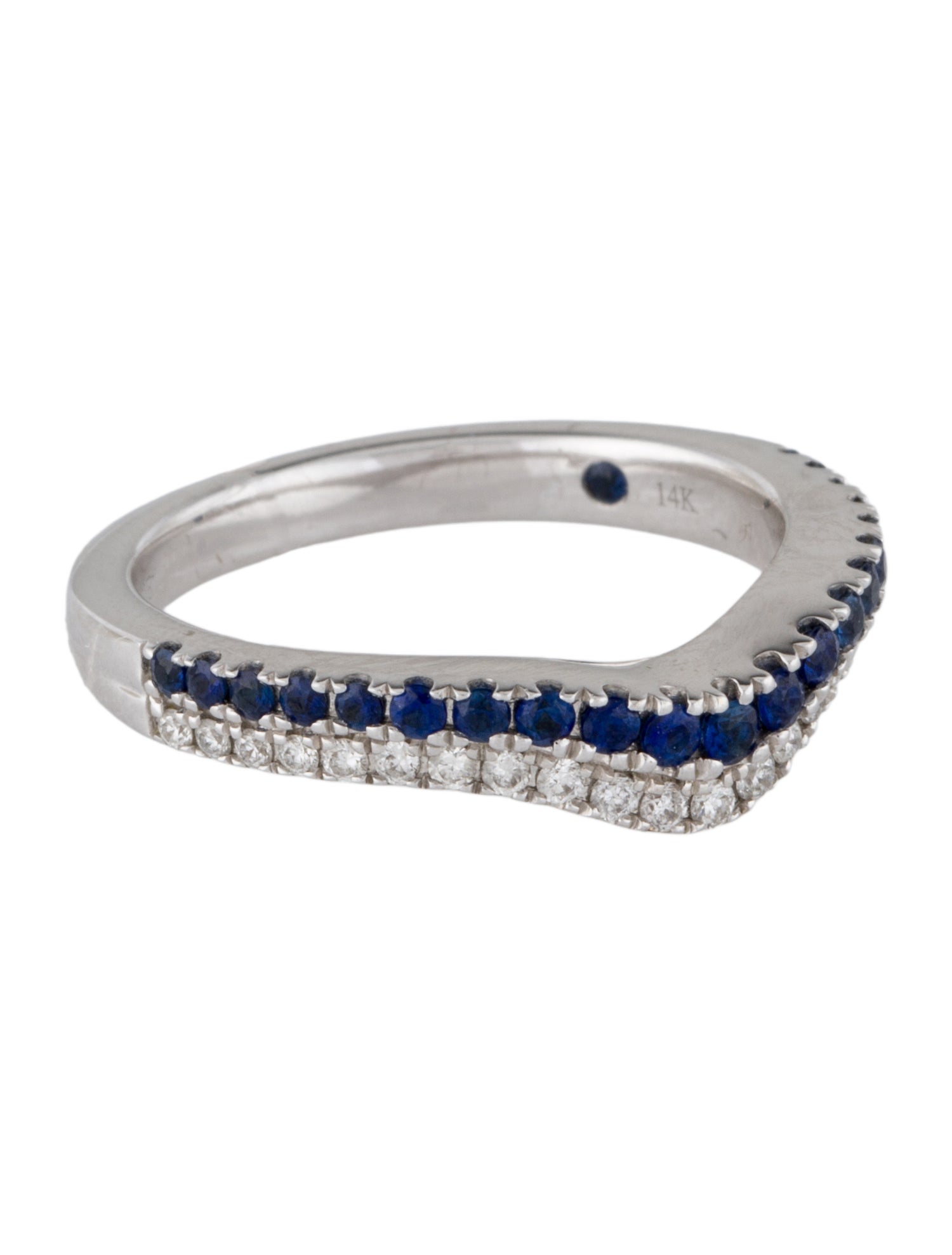 Vera Wang 14K Sapphire & Diamond Tiara Band