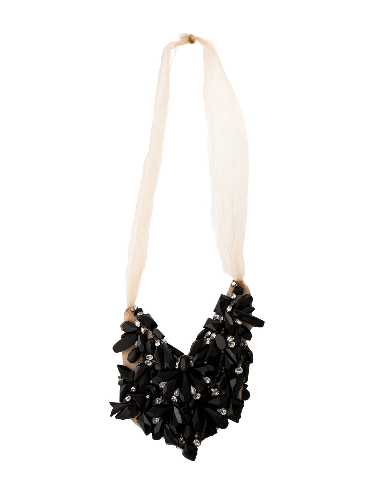 Vera Wang Crystal Jeweled Bib Collar Necklace