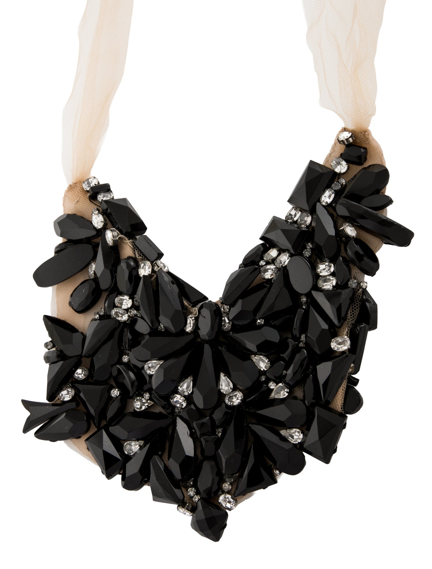 Vera Wang Crystal Jeweled Bib Collar Necklace