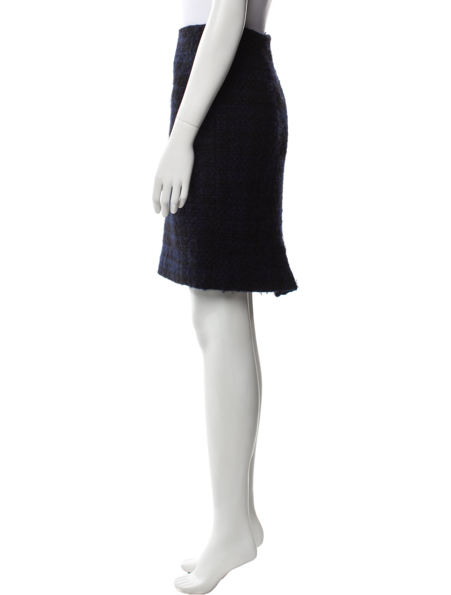 Vera Wang Wool Knee-Length Skirt