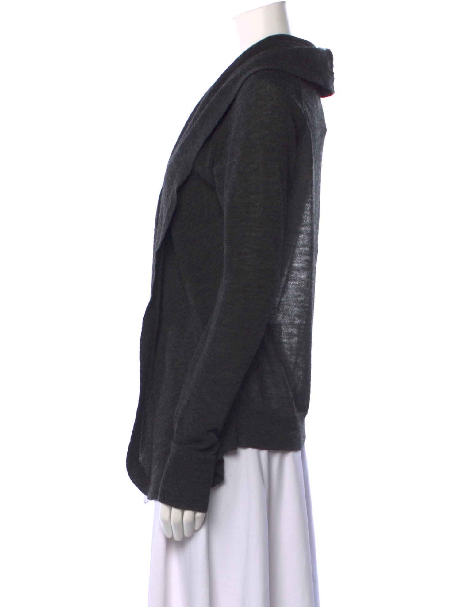 Vera Wang Alpaca Open Front Sweater