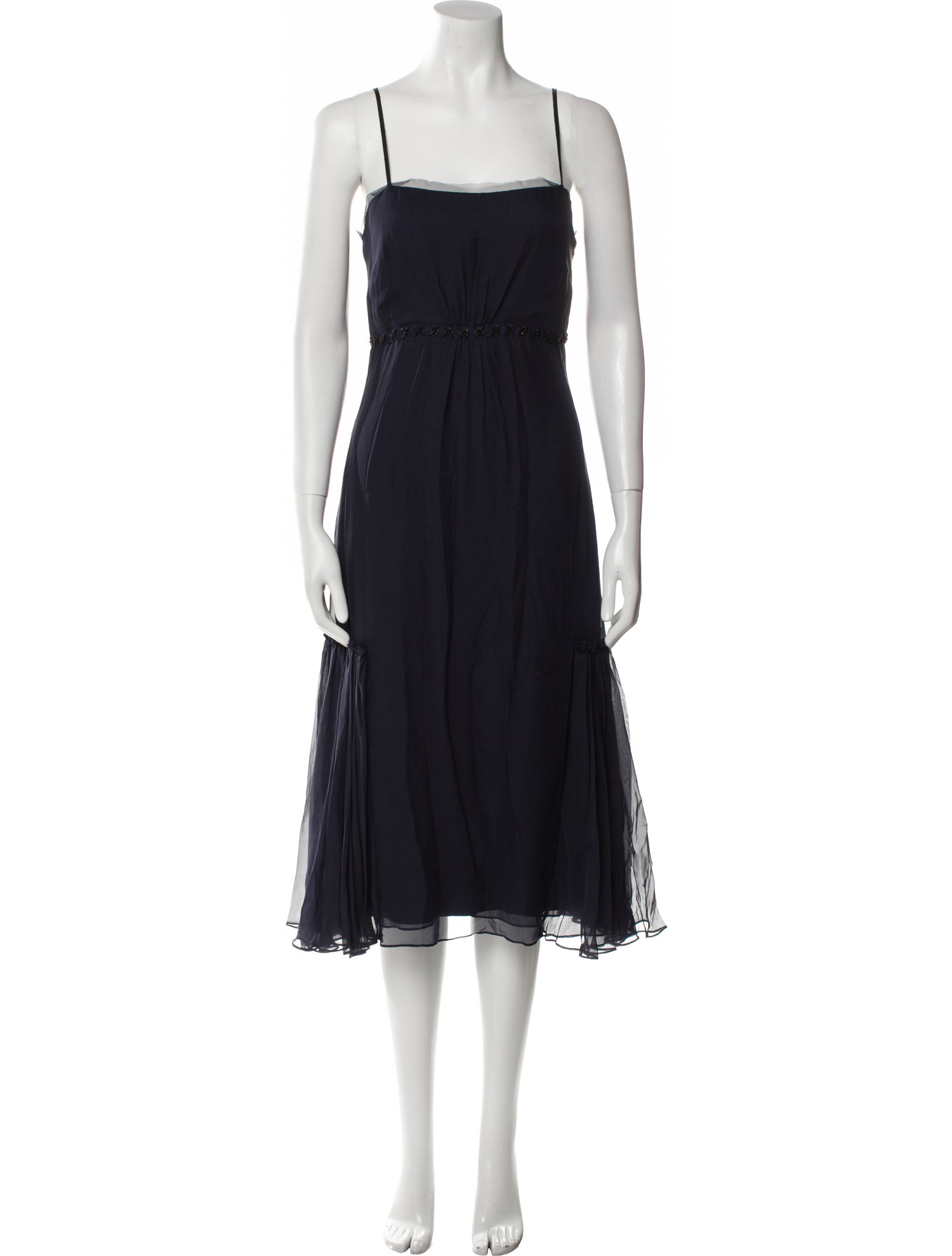 Vera Wang Silk Midi Length Dress