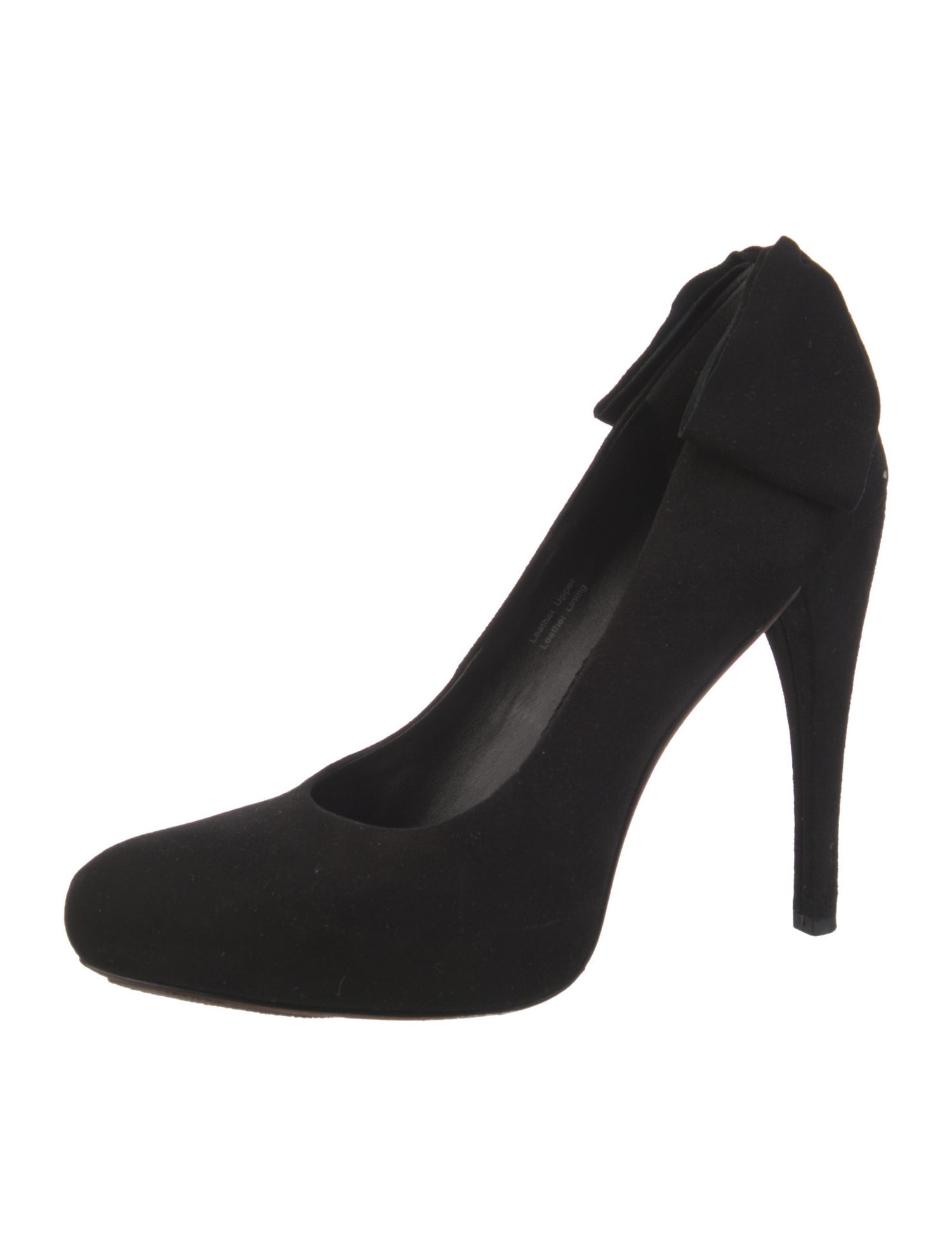 Vera Wang Suede Bow Accents Pumps