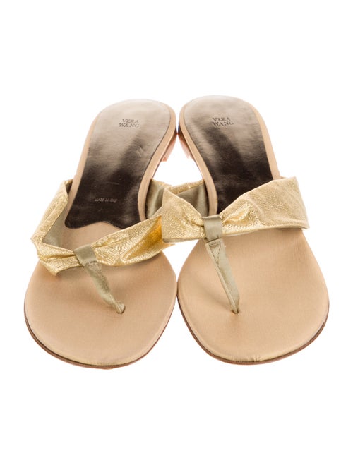 Vera Wang Animal Print Slides