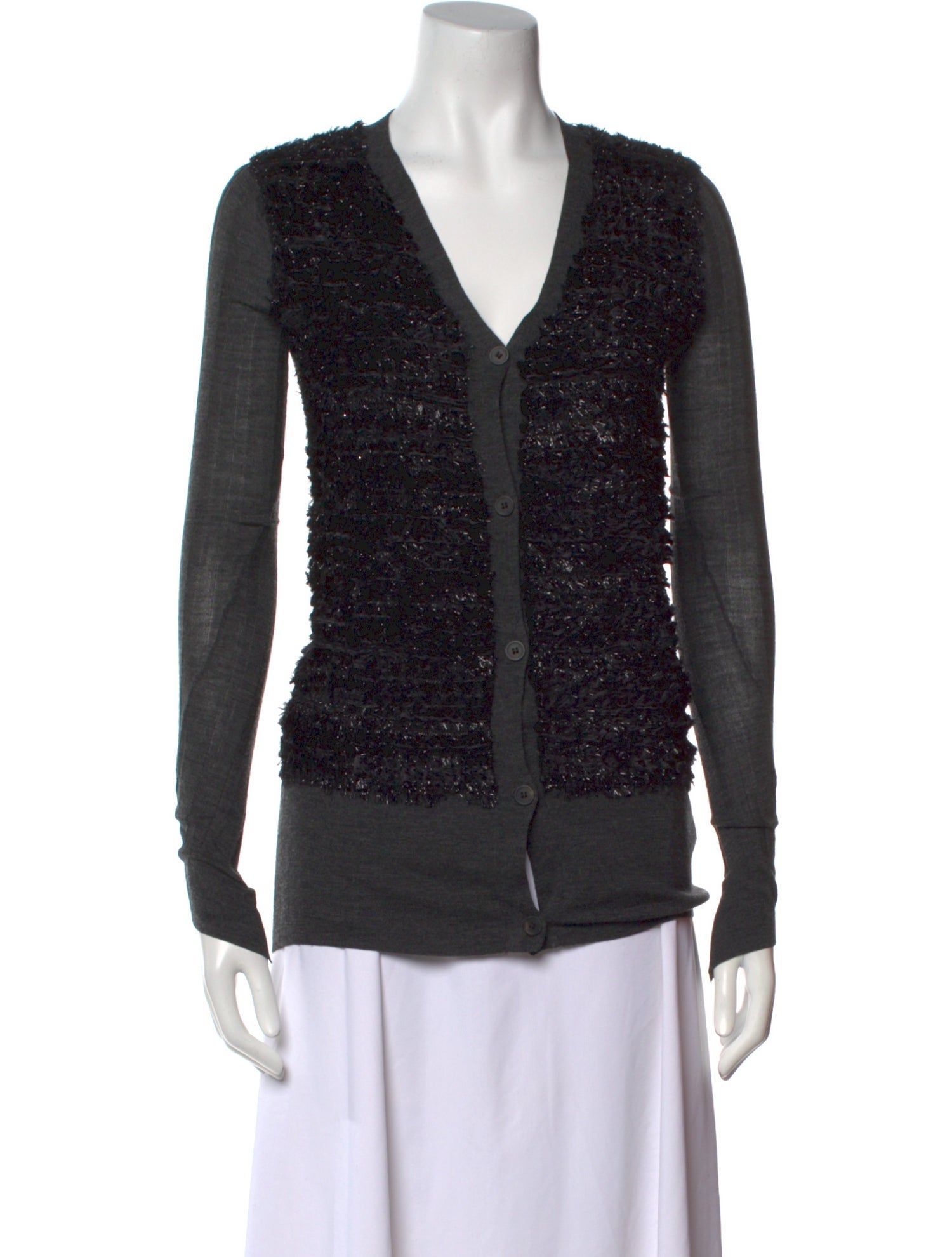 Vera Wang Wool V-Neck Sweater