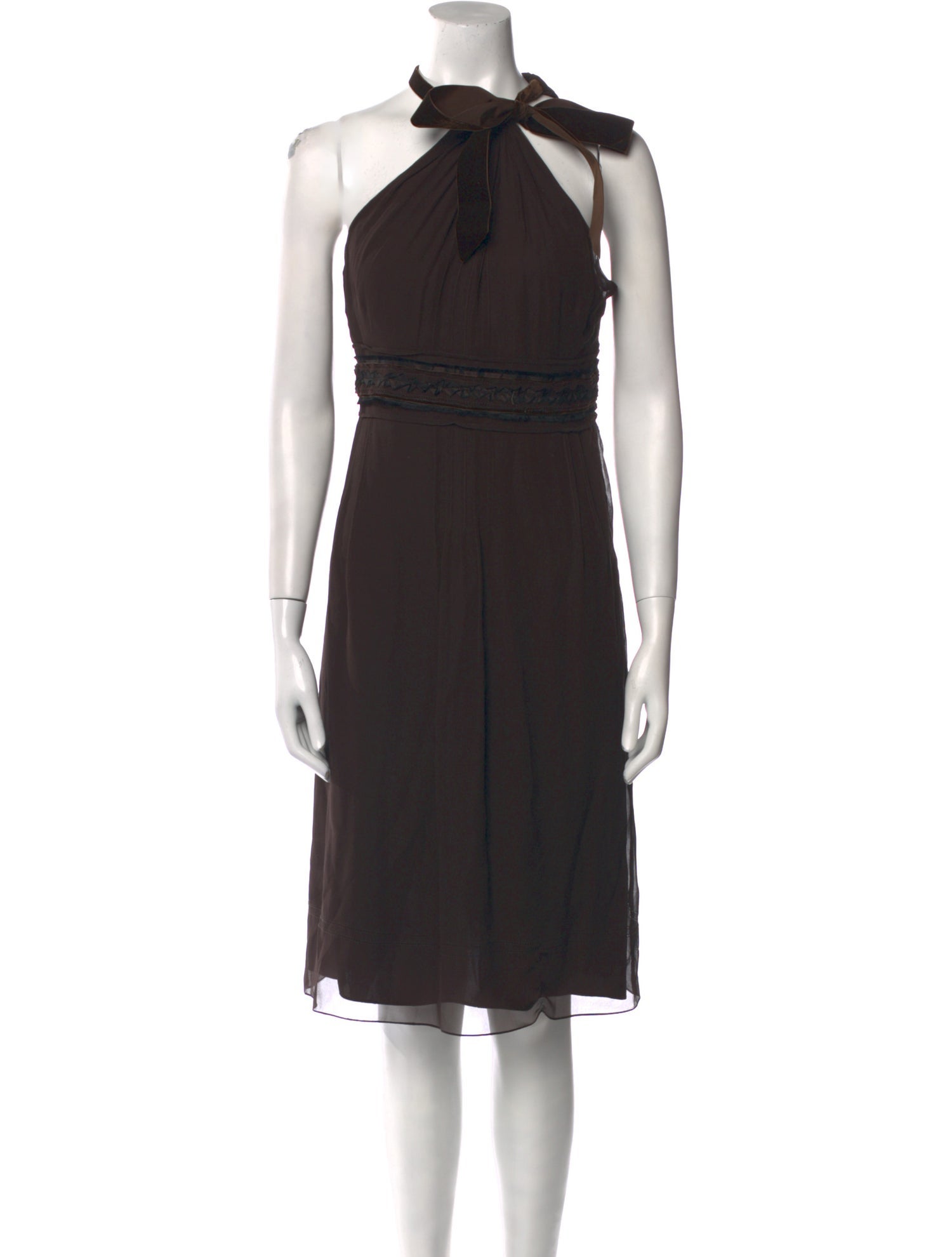 Vera Wang Silk Midi Length Dress