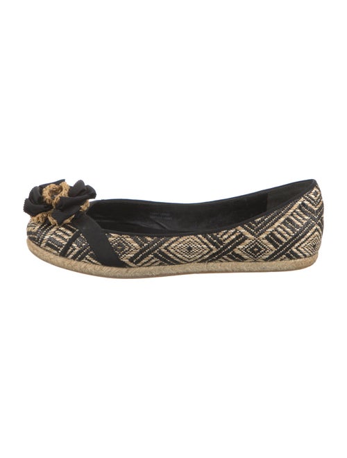 Vera Wang Straw Printed Espadrilles