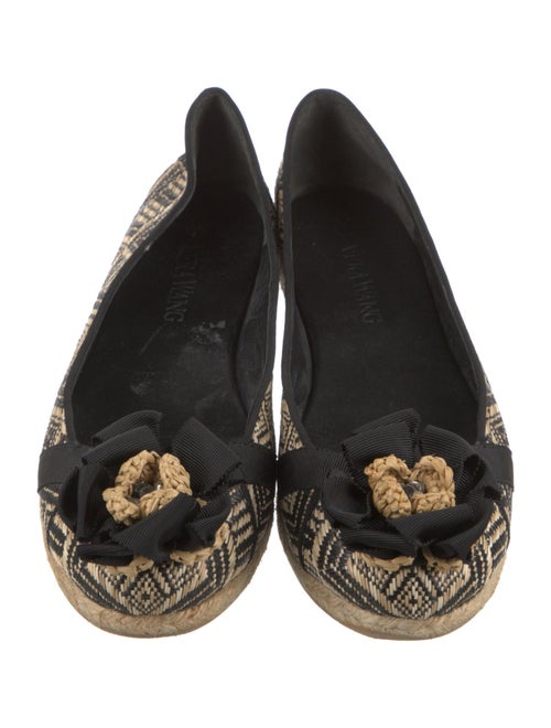 Vera Wang Straw Printed Espadrilles
