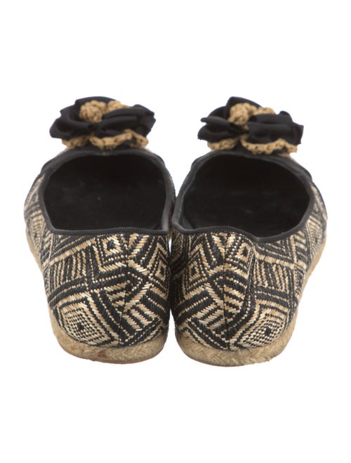 Vera Wang Straw Printed Espadrilles