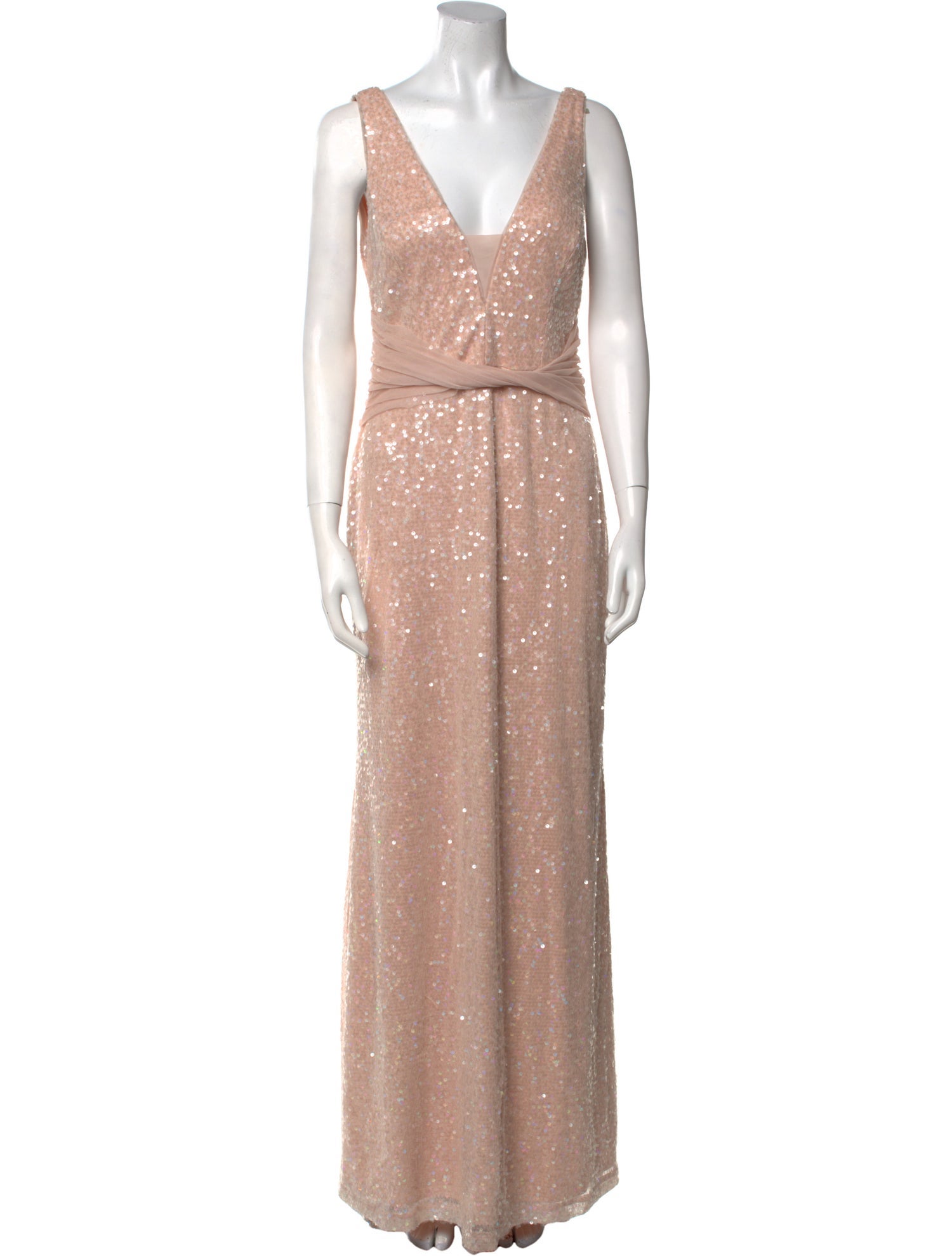 Vera Wang Patterned Long Dress