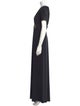 Vera Wang V-Neck Long Dress