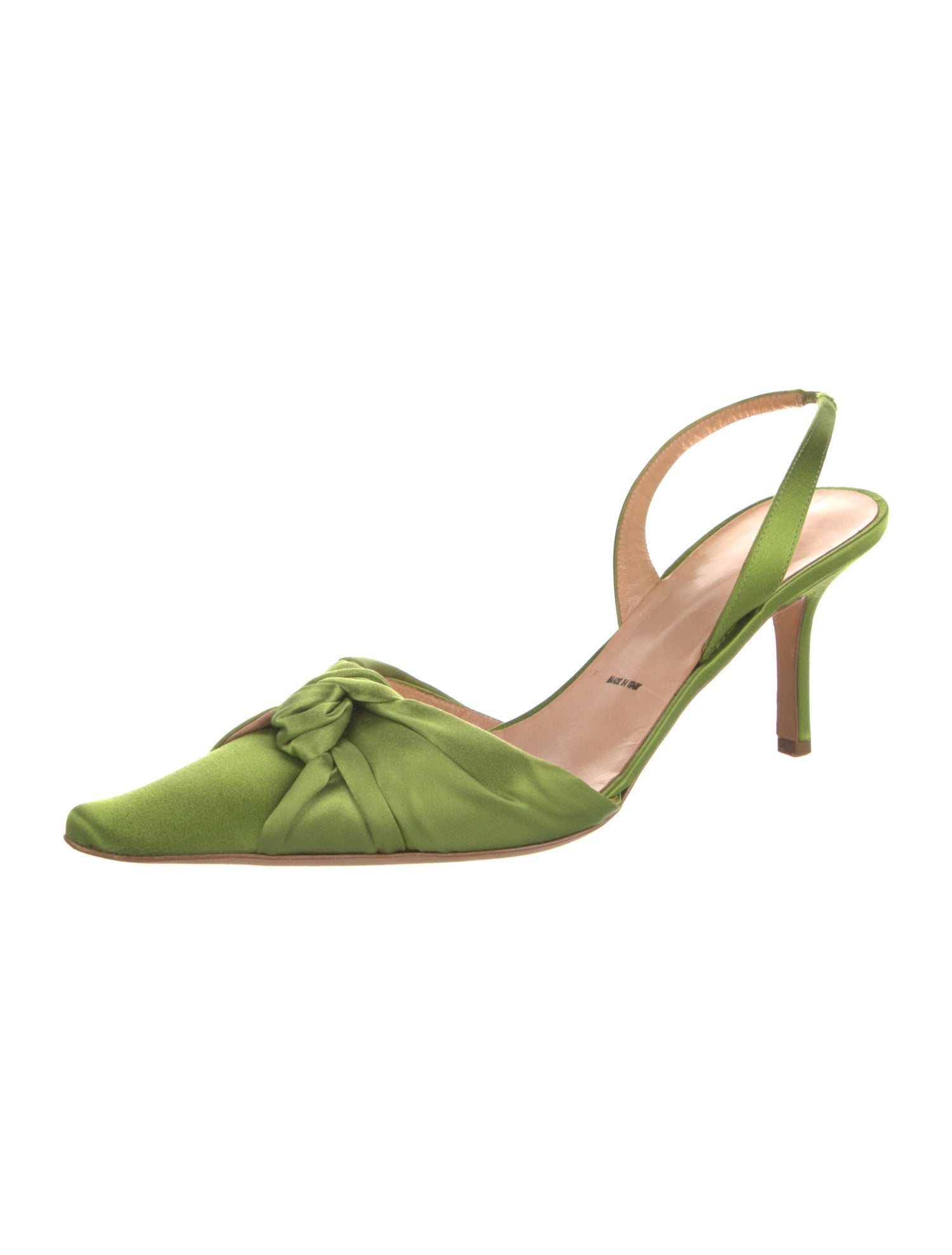 Vera Wang Satin Slingback Pumps