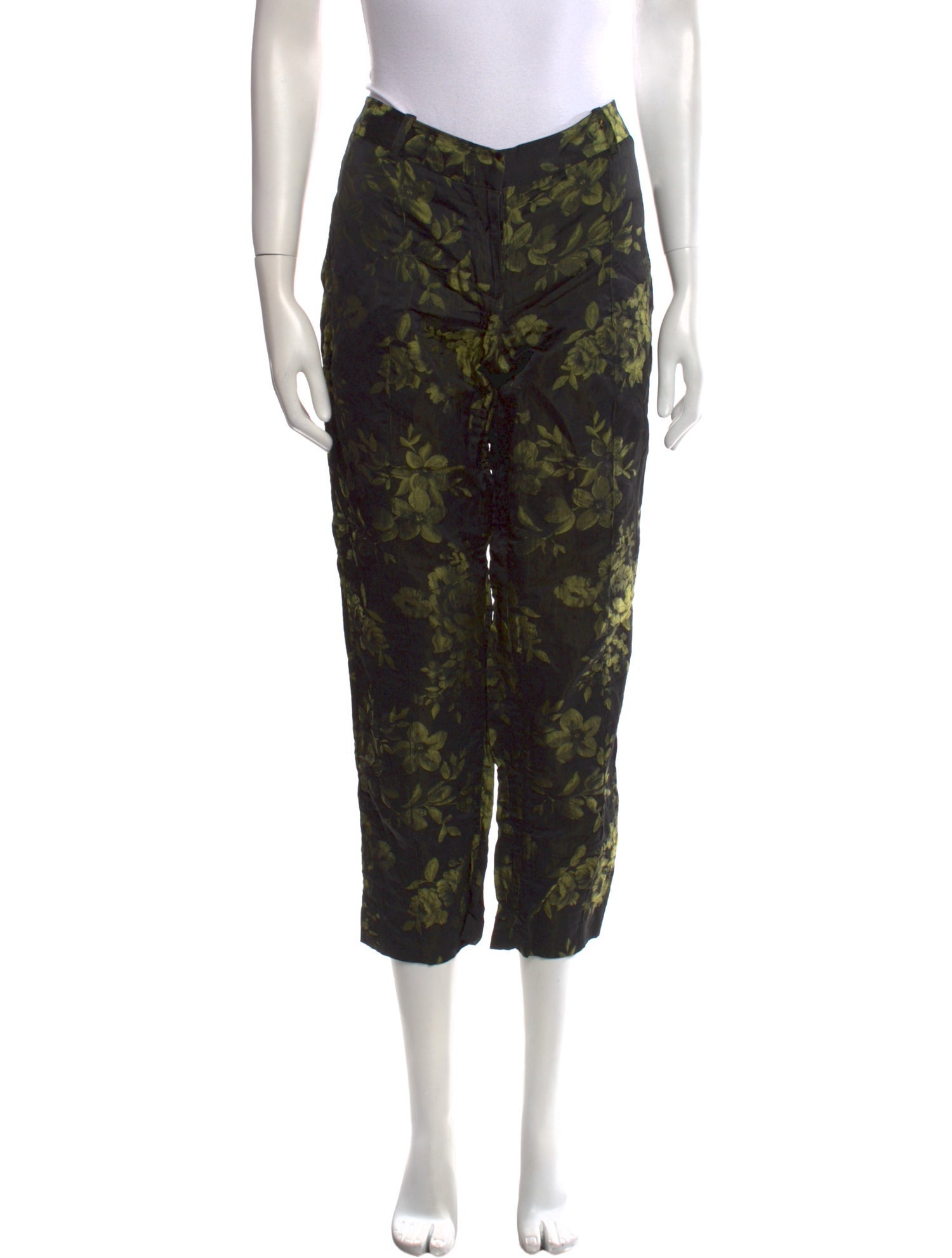 Vera Wang Floral Print Straight Leg Pants