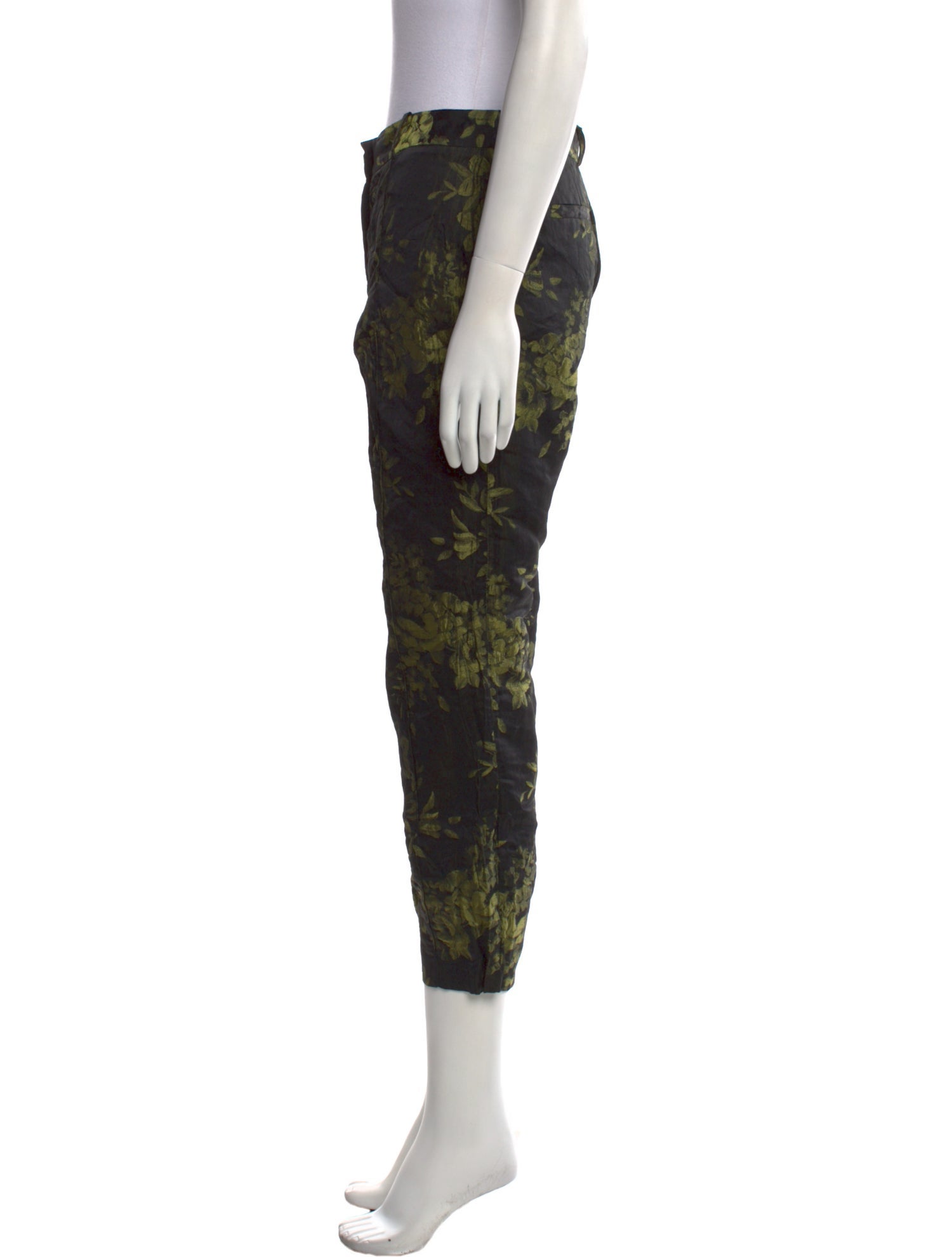 Vera Wang Floral Print Straight Leg Pants