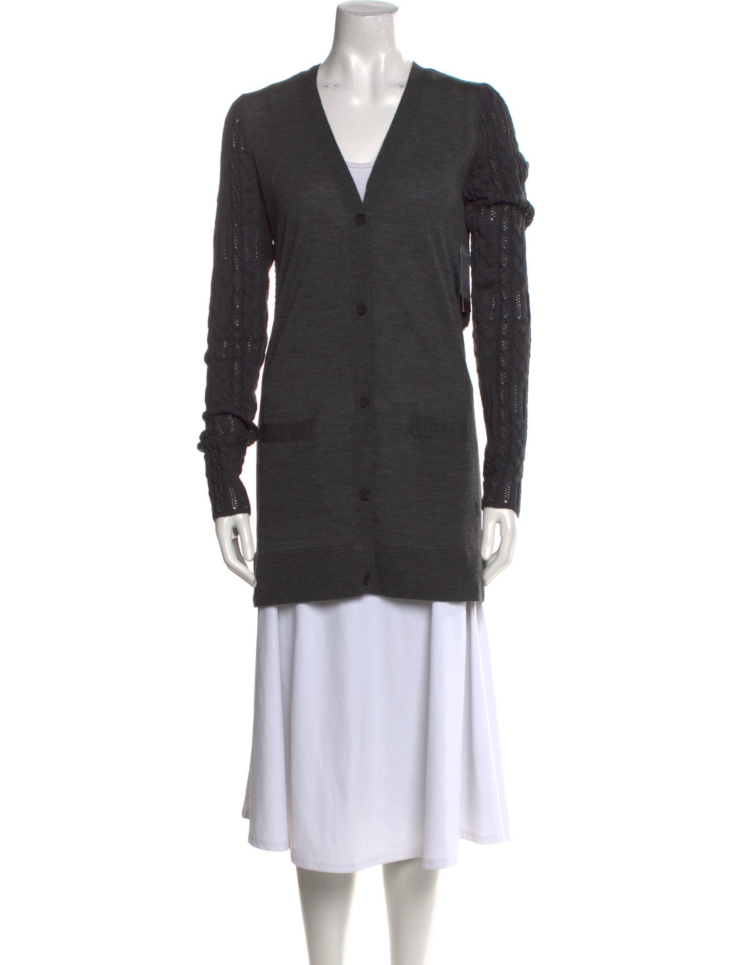 Vera Wang Wool V-Neck Sweater w/ Tags