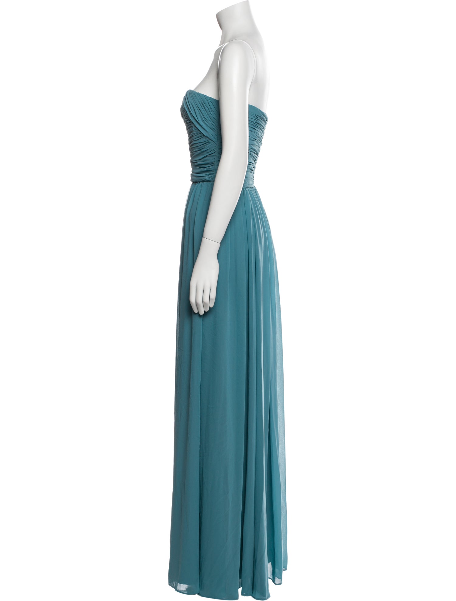 Vera Wang Strapless Long Dress