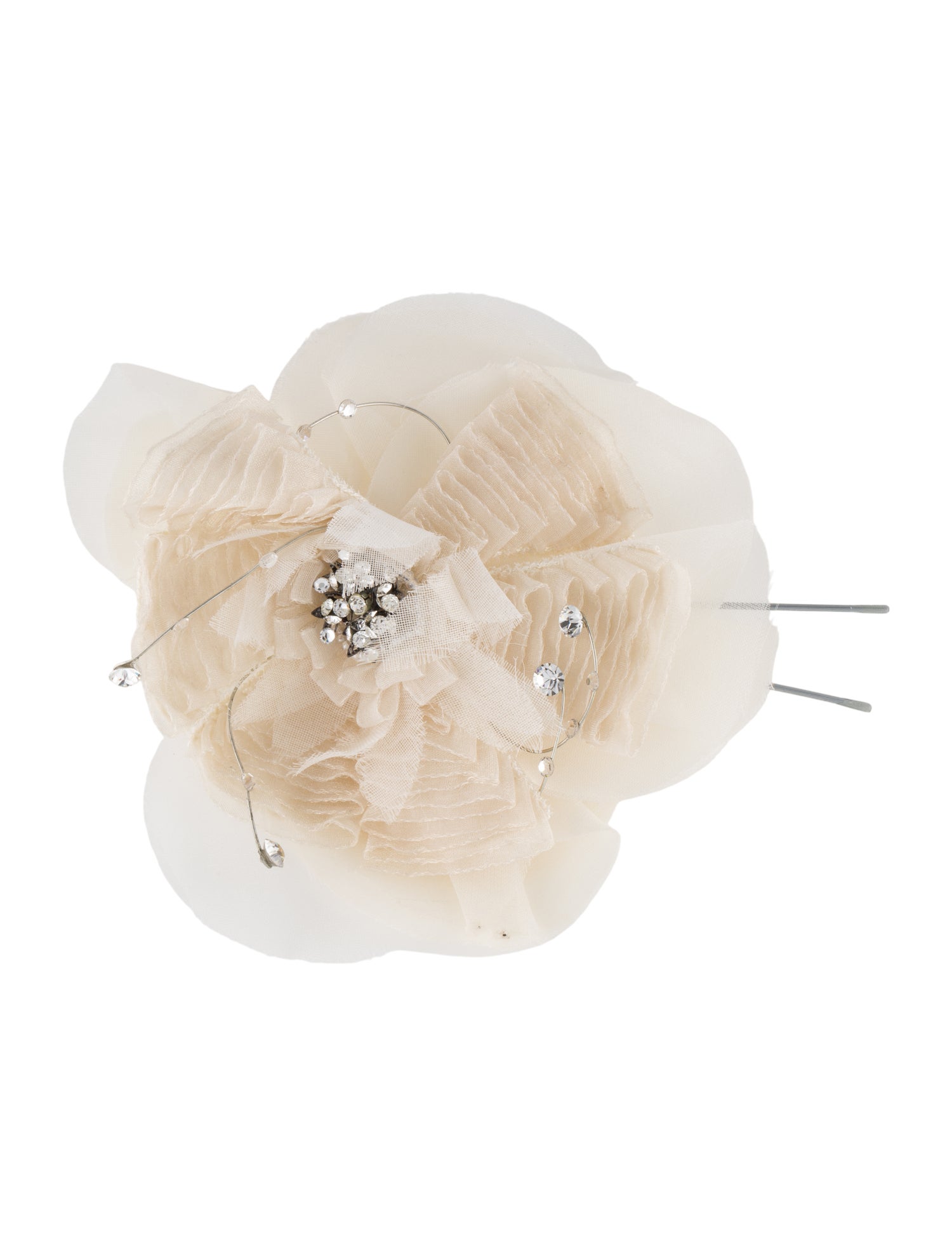 Vera Wang ruffle hair clip