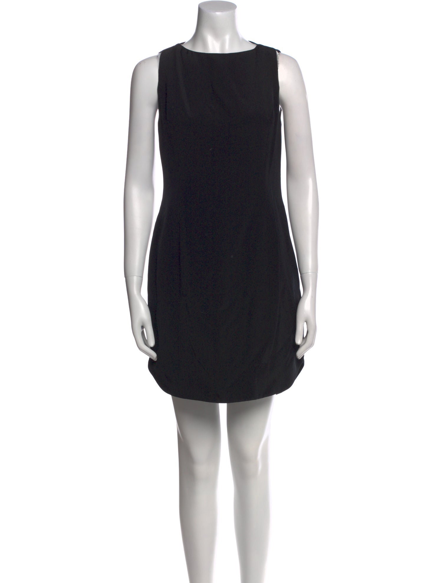 Vera Wang Bateau Neckline Mini Dress