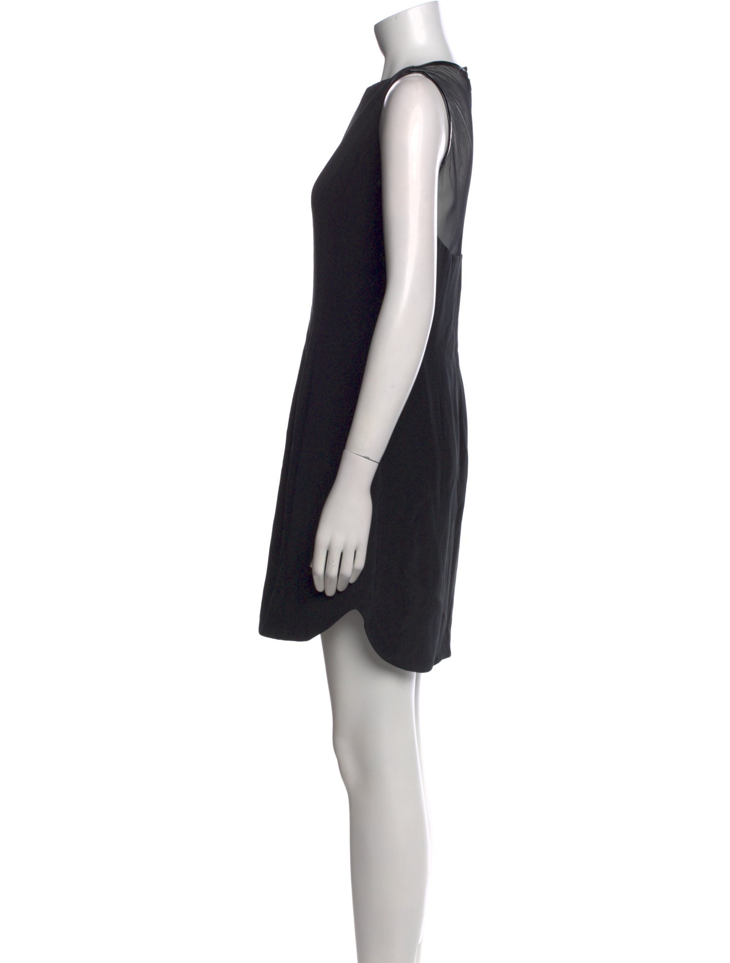 Vera Wang Bateau Neckline Mini Dress