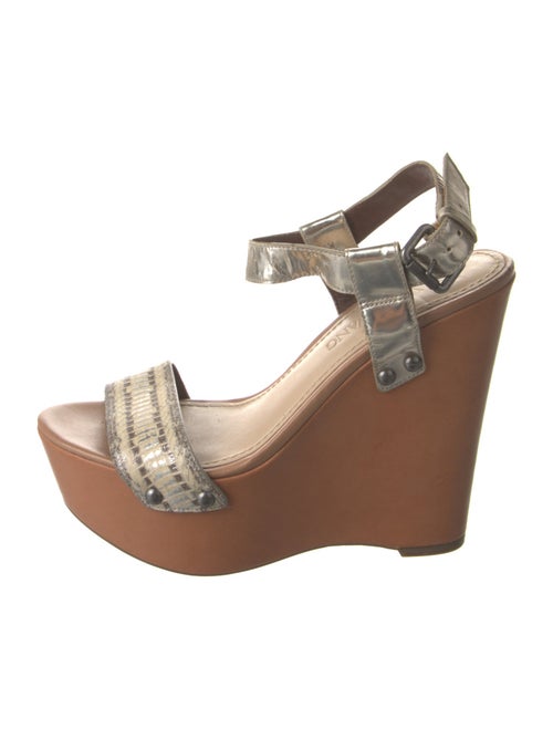 Vera Wang Leather Slingback Sandals